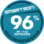 96 % av 1153 testpiloter rekommenderar Marabou Premium Mint 70% kakao